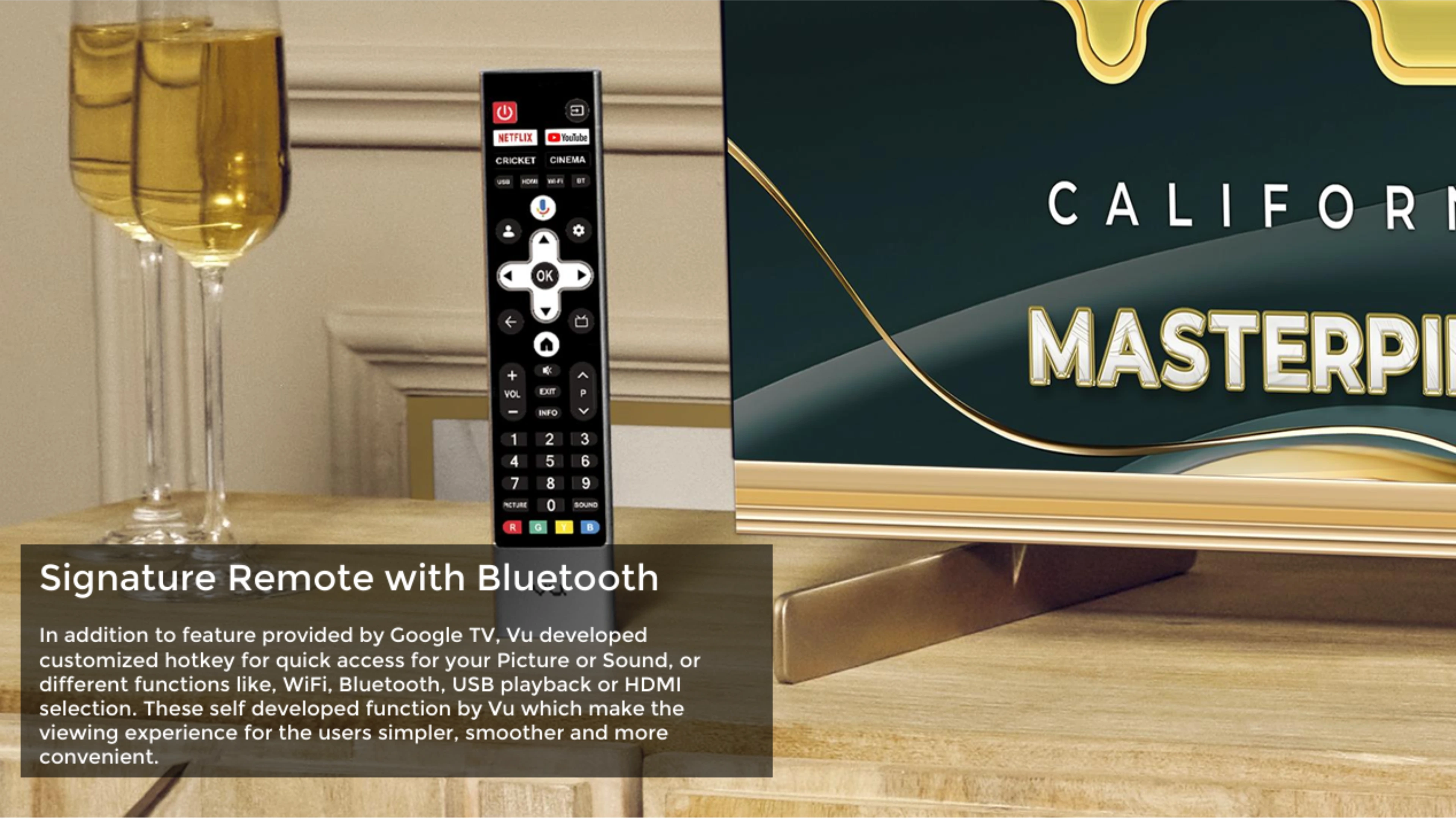 Vu Masterpiece Frame TV 55 Inch 4K QLED - Detail View 5